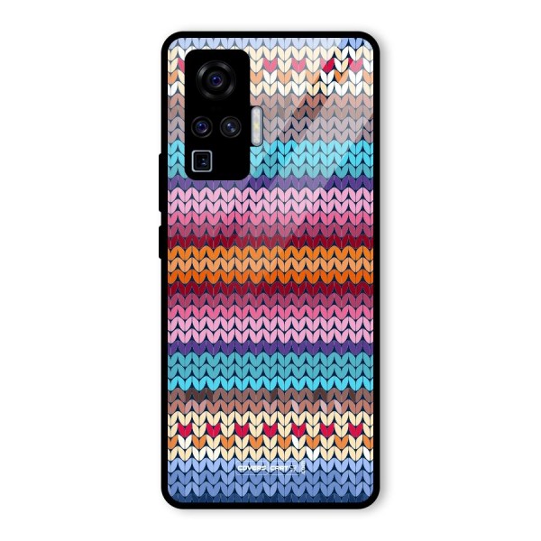 Woolen Glass Back Case for Vivo X50 Pro