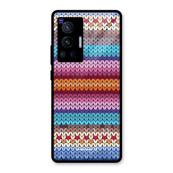 Woolen Glass Back Case for Vivo X70 Pro