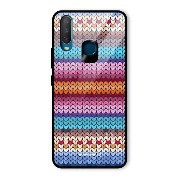 Woolen Glass Back Case for Vivo Y12