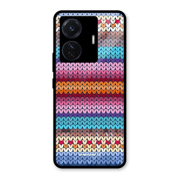 Woolen Glass Back Case for Vivo iQOO Z6 Pro