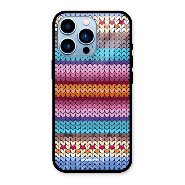 Woolen Glass Back Case for iPhone 13 Pro