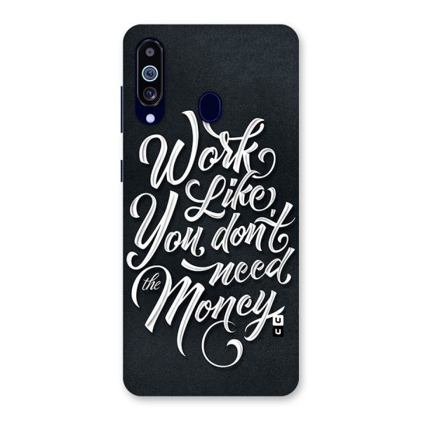 Work Like King Back Case for Galaxy A60