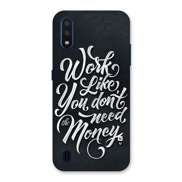 Work Like King Back Case for Galaxy M01