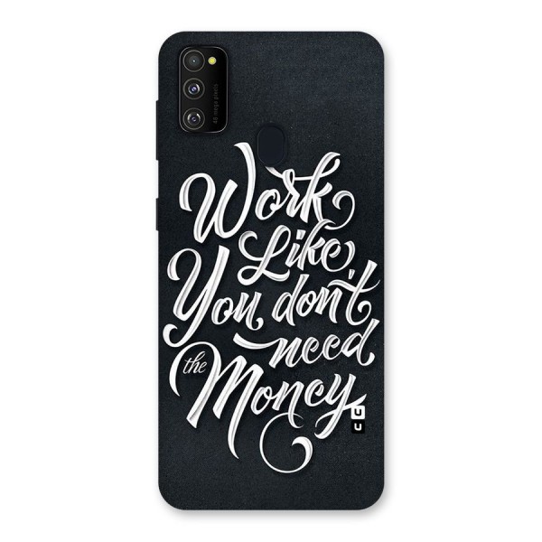 Work Like King Back Case for Galaxy M21