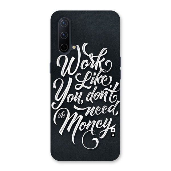 Work Like King Back Case for OnePlus Nord CE 5G