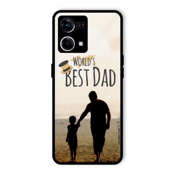 Worlds Best Dad Glass Back Case for Oppo F21 Pro 4G