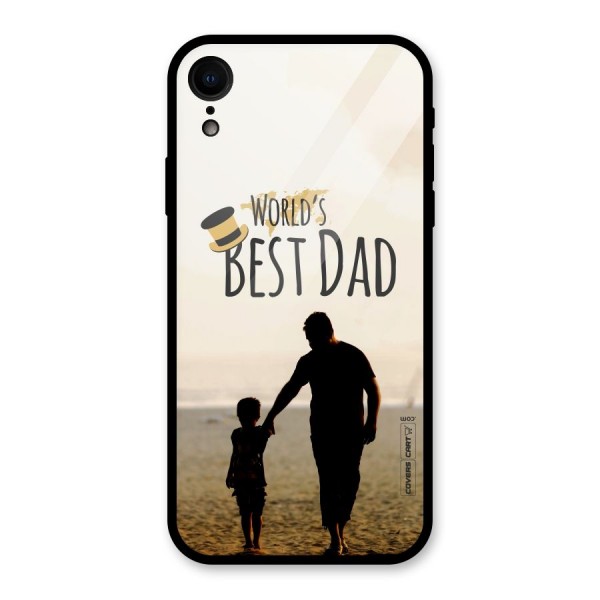 Worlds Best Dad Glass Back Case for XR