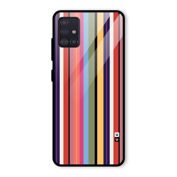 Wrapping Stripes Glass Back Case for Galaxy A51