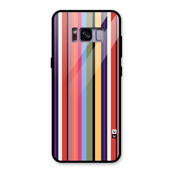 Wrapping Stripes Glass Back Case for Galaxy S8