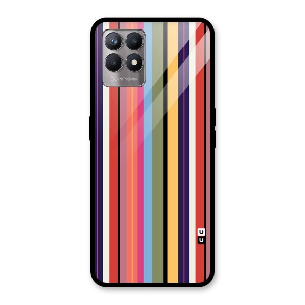 Wrapping Stripes Glass Back Case for Realme 8i