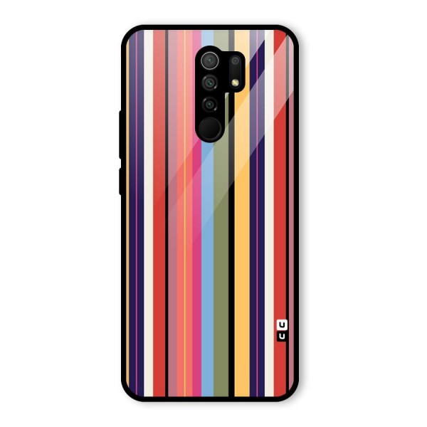 Wrapping Stripes Glass Back Case for Redmi 9 Prime