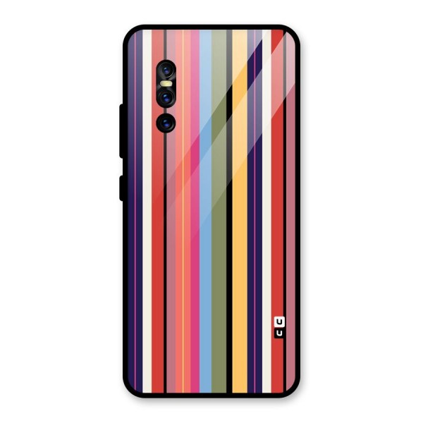 Wrapping Stripes Glass Back Case for Vivo V15 Pro