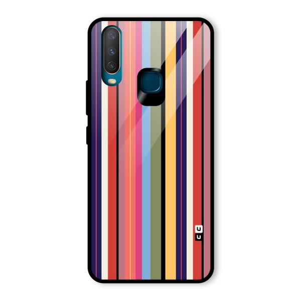 Wrapping Stripes Glass Back Case for Vivo Y12