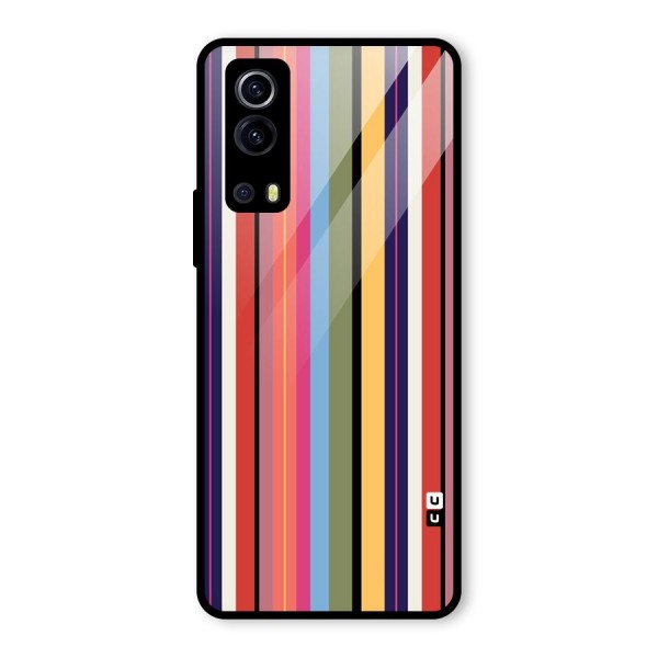 Wrapping Stripes Glass Back Case for Vivo iQOO Z3