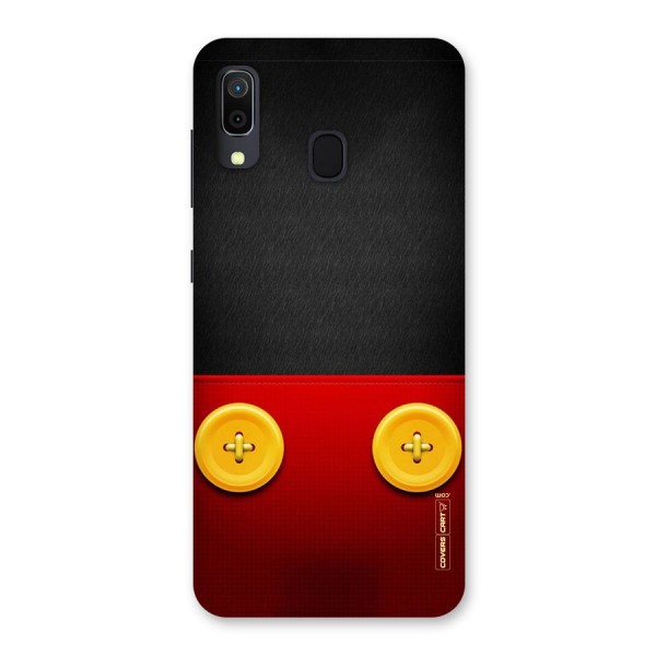 Yellow Button Back Case for Galaxy A20