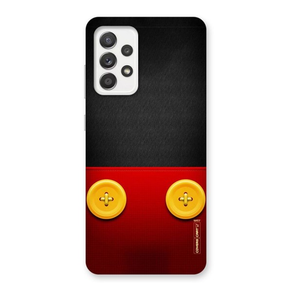 Yellow Button Back Case for Galaxy A52