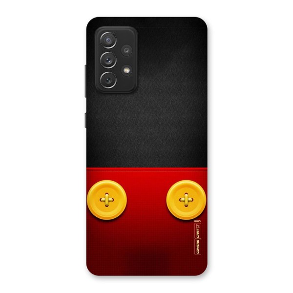 Yellow Button Back Case for Galaxy A72