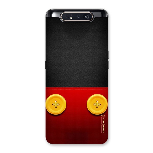 Yellow Button Back Case for Galaxy A80