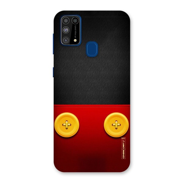 Yellow Button Back Case for Galaxy F41