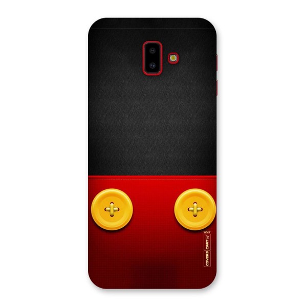 Yellow Button Back Case for Galaxy J6 Plus