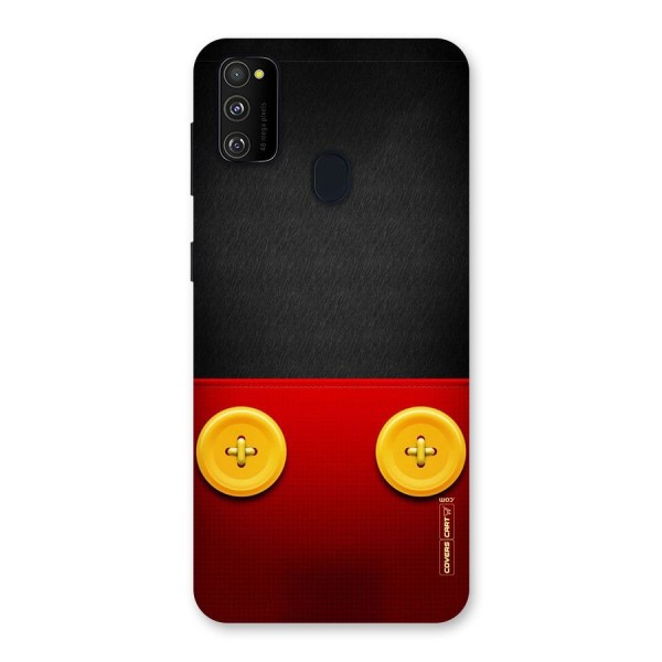 Yellow Button Back Case for Galaxy M21