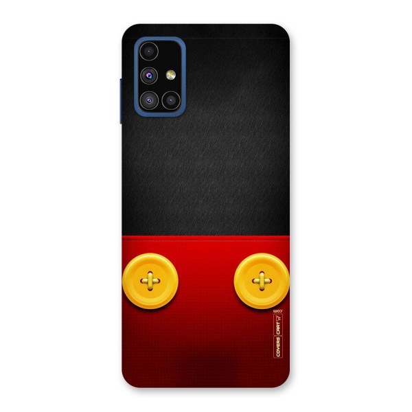 Yellow Button Back Case for Galaxy M51