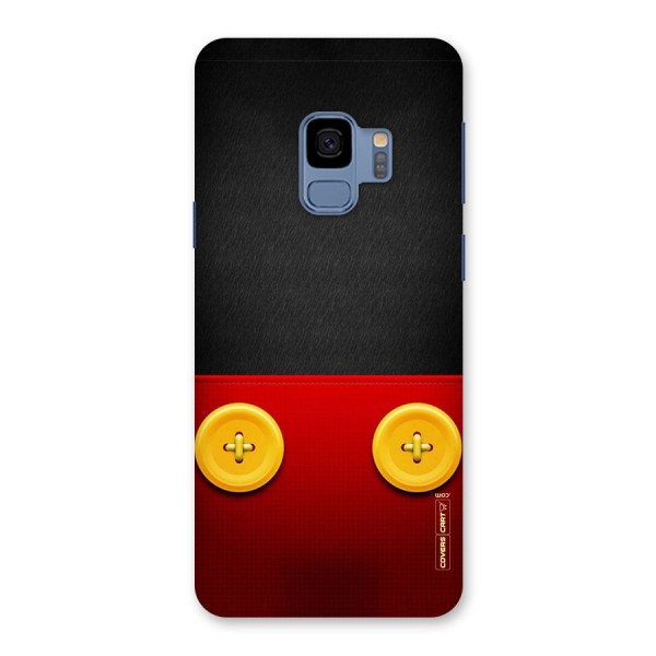 Yellow Button Back Case for Galaxy S9