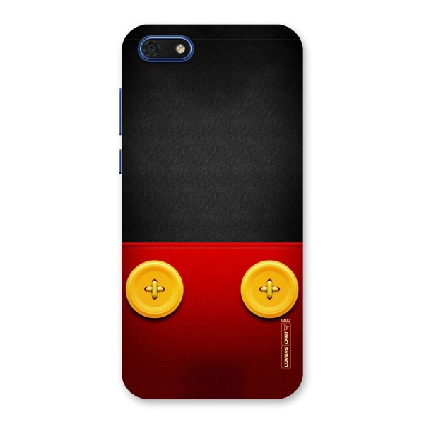 Yellow Button Back Case for Honor 7s