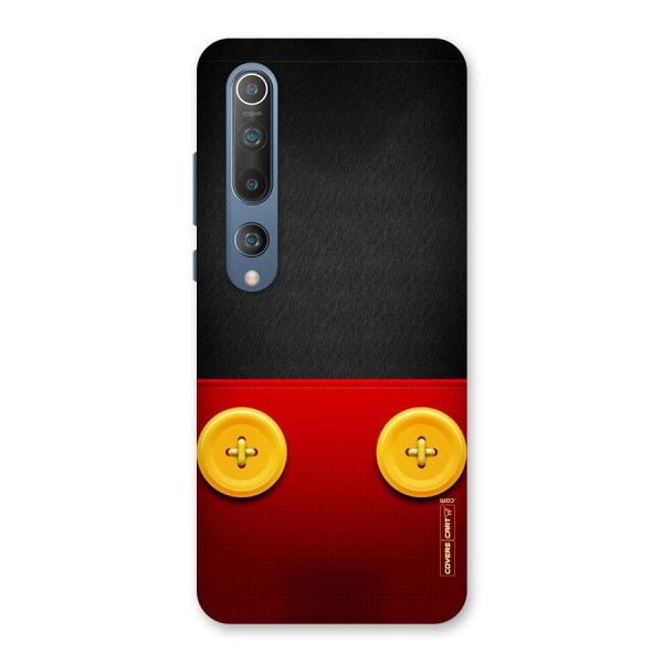 Yellow Button Back Case for Mi 10