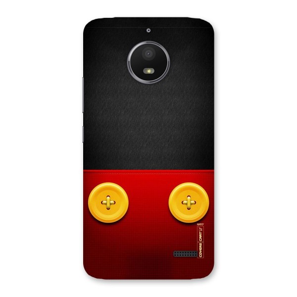 Yellow Button Back Case for Moto E4