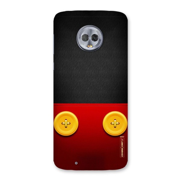 Yellow Button Back Case for Moto G6