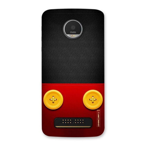 Yellow Button Back Case for Moto Z Play