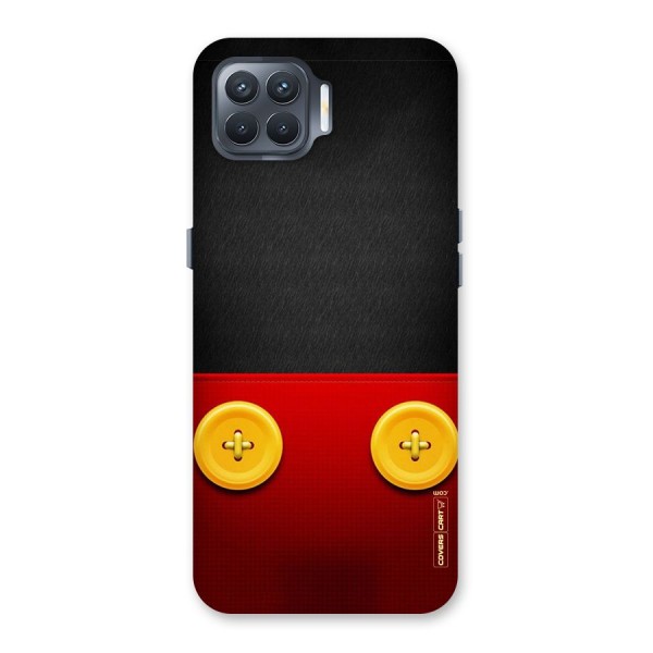 Yellow Button Back Case for Oppo F17 Pro