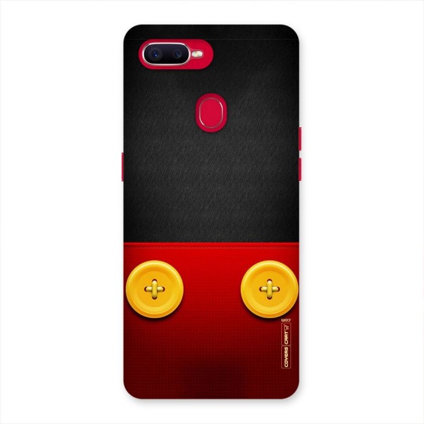 Yellow Button Back Case for Oppo F9 Pro