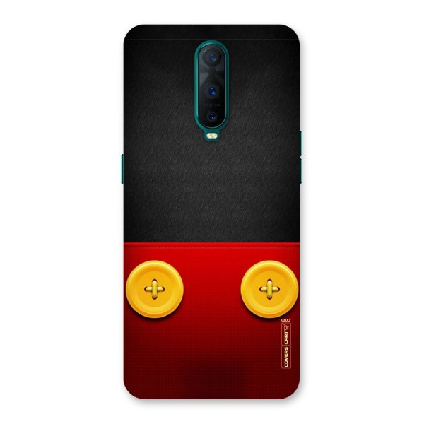 Yellow Button Back Case for Oppo R17 Pro