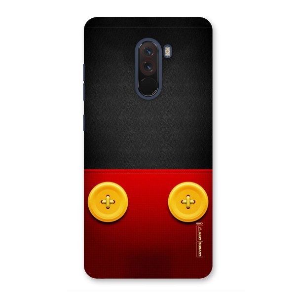 Yellow Button Back Case for Poco F1