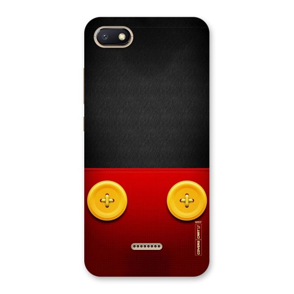 Yellow Button Back Case for Redmi 6A