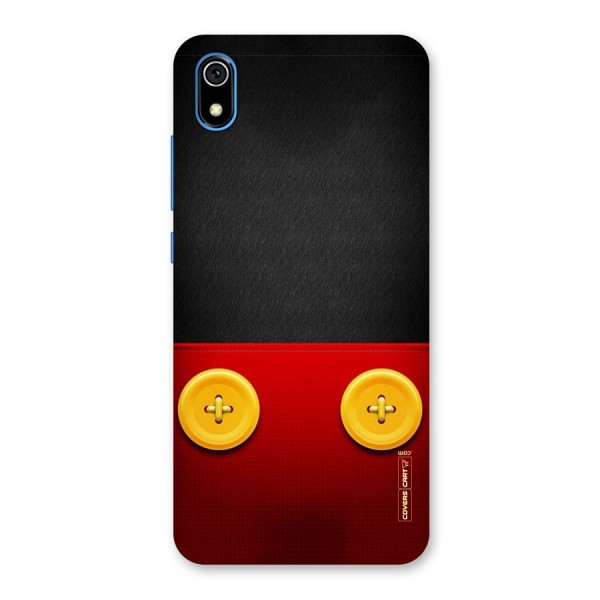 Yellow Button Back Case for Redmi 7A