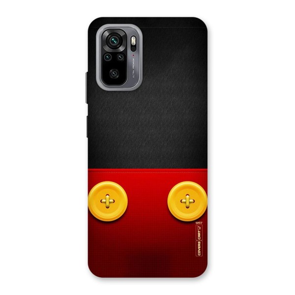 Yellow Button Back Case for Redmi Note 10