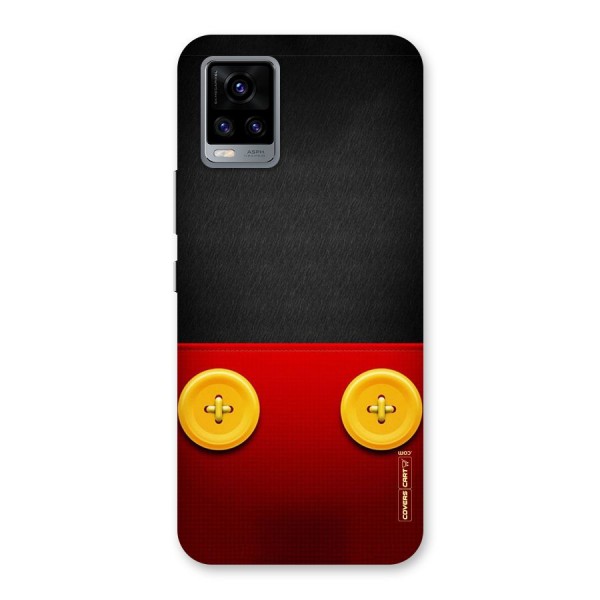 Yellow Button Back Case for Vivo V20