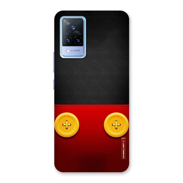 Yellow Button Back Case for Vivo V21 5G