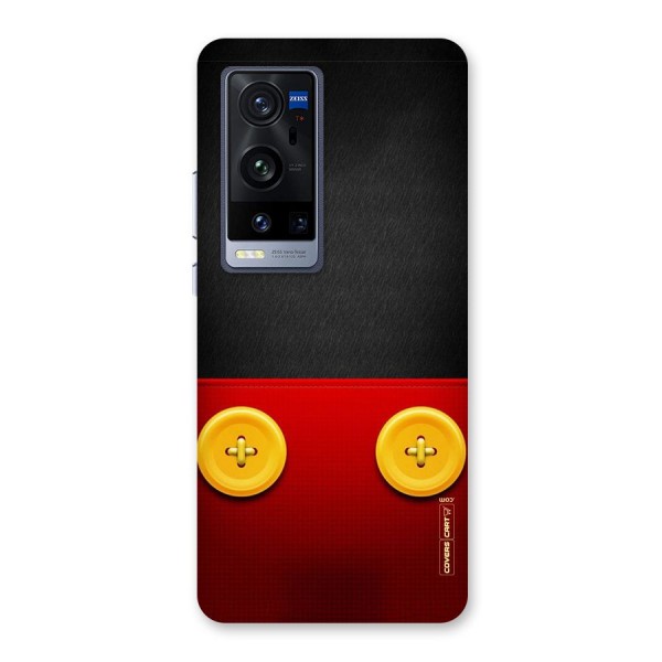 Yellow Button Back Case for Vivo X60 Pro Plus