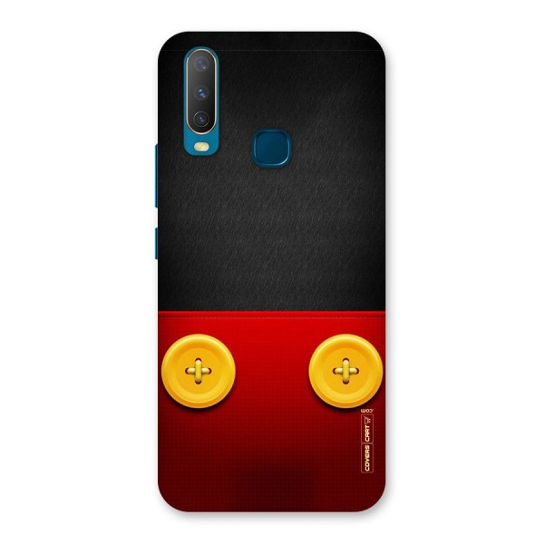 Yellow Button Back Case for Vivo Y12