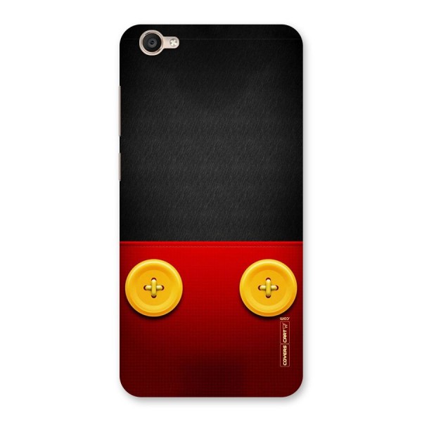 Yellow Button Back Case for Vivo Y55s