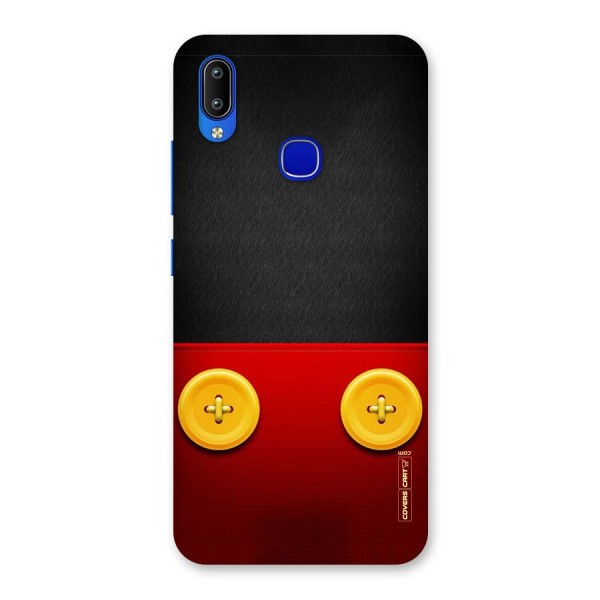 Yellow Button Back Case for Vivo Y91