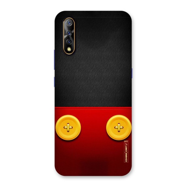 Yellow Button Back Case for Vivo Z1x