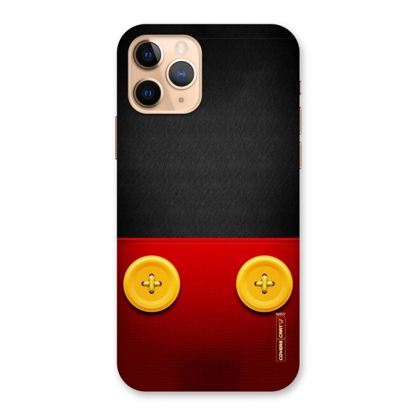 Yellow Button Back Case for iPhone 11 Pro