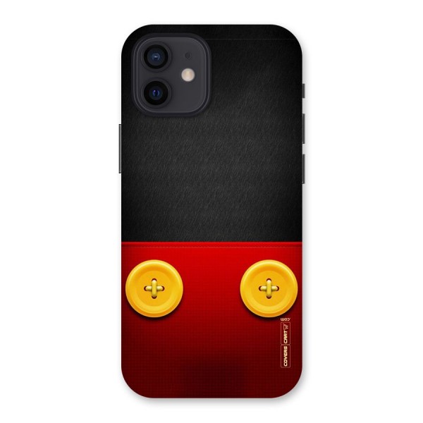 Yellow Button Back Case for iPhone 12