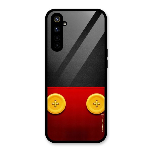 Yellow Button Glass Back Case for Realme 6