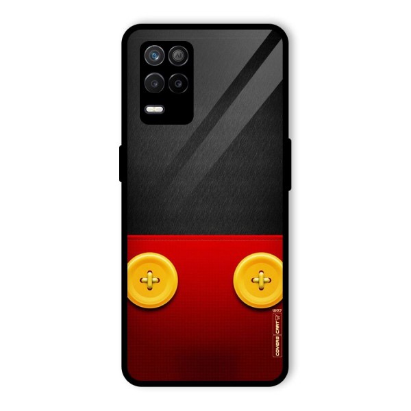 Yellow Button Glass Back Case for Realme 9 5G